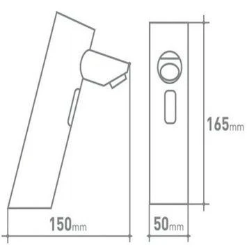 Van Marcke Fonteinkraan Go O'matic met Infraroodsensor Chroom Van Marcke Fonteinkraan Go O'matic Met Infraroodsensor Chroom -Badkamerwinkel Voor Thuis 123 6577
