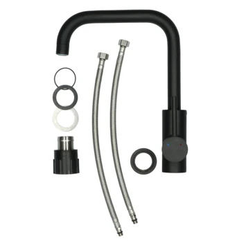 Handson keukenkraan Olivier met hendel mat zwart Handson Keukenkraan Olivier Met Hendel Mat Zwart -Badkamerwinkel Voor Thuis 123 6590