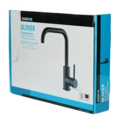 Handson Keukenkraan Olivier Met Hendel Mat Zwart 12 Handson Keukenkraan Olivier Met Hendel Mat Zwart -Badkamerwinkel Voor Thuis 123 6591