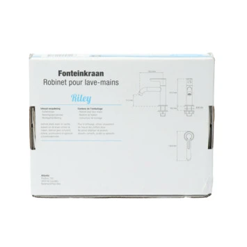 Atlantic fonteinkraan Riley met hendel Zwart Atlantic Fonteinkraan Riley Met Hendel Zwart -Badkamerwinkel Voor Thuis 123 6603