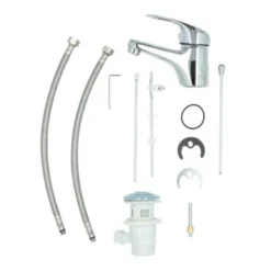 Handson Wastafelkraan Ralph Met Waste Chroom -Badkamerwinkel Voor Thuis 123 6618