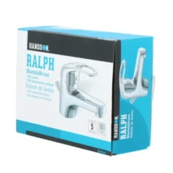 Handson Wastafelkraan Ralph Met Waste Chroom -Badkamerwinkel Voor Thuis 123 6619
