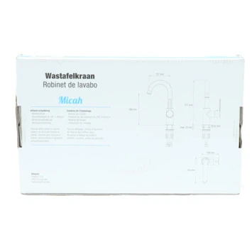 Atlantic wastafelkraan Micah met hendel Chroom Atlantic Wastafelkraan Micah Met Hendel Chroom -Badkamerwinkel Voor Thuis 123 6648