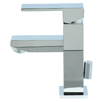 Aqualino Wastafelkraan Panaro met Hendel en Waste Chroom Aqualino Wastafelkraan Panaro Met Hendel En Waste Chroom -Badkamerwinkel Voor Thuis 123 6719