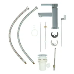 Aqualino Wastafelkraan Panaro Met Hendel En Waste Chroom 11 Aqualino Wastafelkraan Panaro Met Hendel En Waste Chroom -Badkamerwinkel Voor Thuis 123 6729