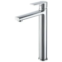 Aqualino Wastafelkraan Livenza Met Hendel En Hoge Uitloop Chroom