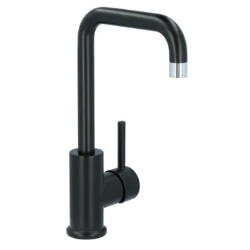 Absolut wastafelkraan Haiti met hendel en pop-up afvoerplug Zwart Absolut Wastafelkraan Haiti Met Hendel En Pop-up Afvoerplug Zwart -Badkamerwinkel Voor Thuis 123 6776