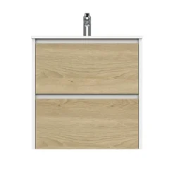 Tiger Reverse Meubelset 60 Cm Met 2 Lades Naturel Eik / Mat Wit Inclusief Oval Wastafel Hoogglans Wit 3 Tiger Reverse Meubelset 60 Cm Met 2 Lades Naturel Eik / Mat Wit Inclusief Oval Wastafel Hoogglans Wit -Badkamerwinkel Voor Thuis 123 678