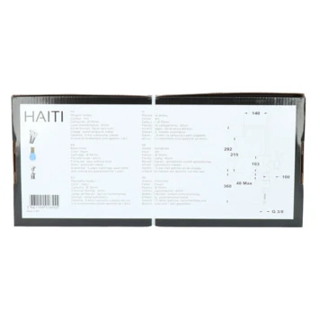 Absolut wastafelkraan Haiti met hendel en pop-up afvoerplug Zwart Absolut Wastafelkraan Haiti Met Hendel En Pop-up Afvoerplug Zwart -Badkamerwinkel Voor Thuis 123 6784