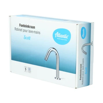 Atlantic fonteinkraan Scott met draaiknop Chroom Atlantic Fonteinkraan Scott Met Draaiknop Chroom -Badkamerwinkel Voor Thuis 123 6794