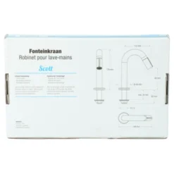 Atlantic Fonteinkraan Scott Met Draaiknop Chroom 10 Atlantic Fonteinkraan Scott Met Draaiknop Chroom -Badkamerwinkel Voor Thuis 123 6795