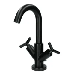 Absolut Wastafelkraan Post 2-knops Zwart