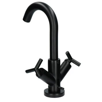 Absolut wastafelkraan Post 2-knops Zwart Absolut Wastafelkraan Post 2-knops Zwart -Badkamerwinkel Voor Thuis 123 6819