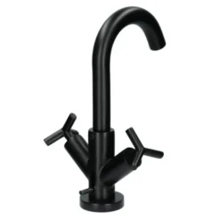 Absolut Wastafelkraan Post 2-knops Zwart 4 Absolut Wastafelkraan Post 2-knops Zwart -Badkamerwinkel Voor Thuis 123 6821