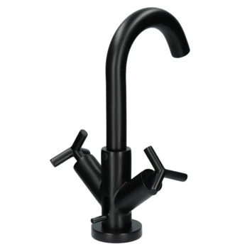 Absolut wastafelkraan Post 2-knops Zwart Absolut Wastafelkraan Post 2-knops Zwart -Badkamerwinkel Voor Thuis 123 6821