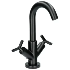 Absolut Wastafelkraan Post 2-knops Zwart 6 Absolut Wastafelkraan Post 2-knops Zwart -Badkamerwinkel Voor Thuis 123 6823