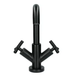 Absolut Wastafelkraan Post 2-knops Zwart 7 Absolut Wastafelkraan Post 2-knops Zwart -Badkamerwinkel Voor Thuis 123 6824