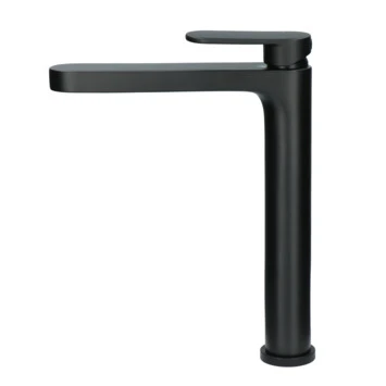 Absolut wastafelkraan Iode hoge uitloop met hendel en waste Zwart Absolut Wastafelkraan Iode Hoge Uitloop Met Hendel En Waste Zwart -Badkamerwinkel Voor Thuis 123 6854