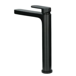 Absolut Wastafelkraan Iode Hoge Uitloop Met Hendel En Waste Zwart 2 Absolut Wastafelkraan Iode Hoge Uitloop Met Hendel En Waste Zwart -Badkamerwinkel Voor Thuis 123 6855