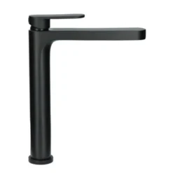 Absolut Wastafelkraan Iode Hoge Uitloop Met Hendel En Waste Zwart 5 Absolut Wastafelkraan Iode Hoge Uitloop Met Hendel En Waste Zwart -Badkamerwinkel Voor Thuis 123 6858