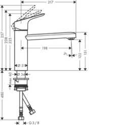 Hansgrohe Keukenkraan Focus M43 Met Hendel Chroom 120 -Badkamerwinkel Voor Thuis 123 6879