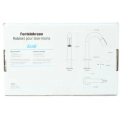 Atlantic Fonteinkraan Scott Met Draaiknop RVS 10 Atlantic Fonteinkraan Scott Met Draaiknop RVS -Badkamerwinkel Voor Thuis 123 6893