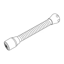 Tiger Splash Keukenkraanslang Chroom M22/M24 -Badkamerwinkel Voor Thuis 123 6955