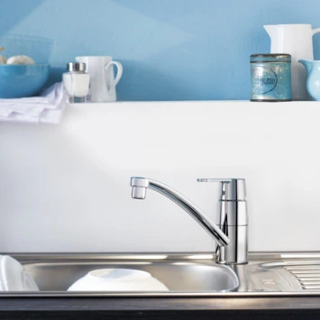 GROHE keukenkraan Get met hendel Chroom GROHE Keukenkraan Get Met Hendel Chroom -Badkamerwinkel Voor Thuis 123 6982