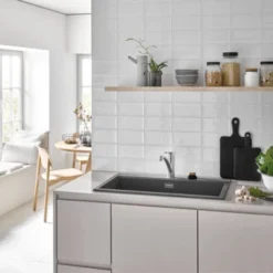 Grohe Quickfix Keukenkraan Start Lage Uitloop Supersteel -Badkamerwinkel Voor Thuis 123 7002