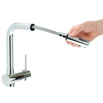 Atlantic keukenkraan Stephen met hendel en uittrekbare sproeikop Chroom Atlantic Keukenkraan Stephen Met Hendel En Uittrekbare Sproeikop Chroom -Badkamerwinkel Voor Thuis 123 7024