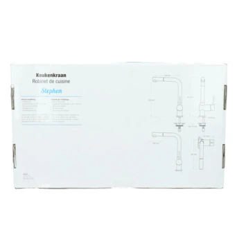 Atlantic keukenkraan Stephen met hendel en uittrekbare sproeikop Chroom Atlantic Keukenkraan Stephen Met Hendel En Uittrekbare Sproeikop Chroom -Badkamerwinkel Voor Thuis 123 7027