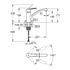 Grohe Quickfix Keukenkraan Start Lage Uitloop Chroom 10 Grohe Quickfix Keukenkraan Start Lage Uitloop Chroom -Badkamerwinkel Voor Thuis 123 7044