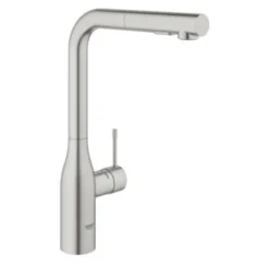 Grohe Colours Keukenkraan Essence New RVS Met Uittrekbare Mousseur