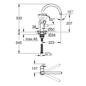 Grohe keukenkraan start Loop Grohe Keukenkraan Start Loop -Badkamerwinkel Voor Thuis 123 7059