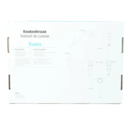 Atlantic Keukenkraan Kaden Met Hendel Chroom -Badkamerwinkel Voor Thuis 123 7073