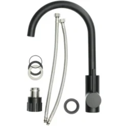 Atlantic Keukenkraan Colin Met Hendel Zwart -Badkamerwinkel Voor Thuis 123 7131