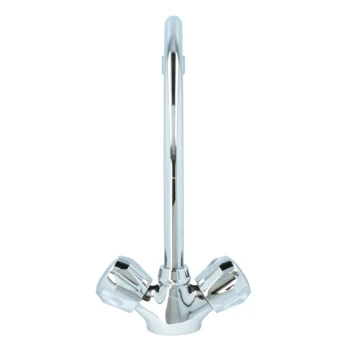 Handson Keukenkraan Thomas 2-knops Chroom met uitloop 235mm Handson Keukenkraan Thomas 2-knops Chroom Met Uitloop 235mm -Badkamerwinkel Voor Thuis 123 7138