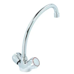 Handson Keukenkraan Thomas 2-knops Chroom Met Uitloop 235mm 4 Handson Keukenkraan Thomas 2-knops Chroom Met Uitloop 235mm -Badkamerwinkel Voor Thuis 123 7139