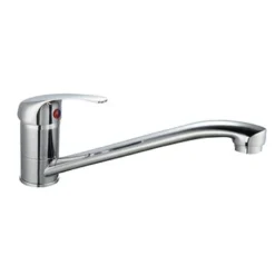 OK Keukenkraan Met Lage Rechte Uitloop En Hendel Chroom