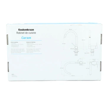 Atlantic keukenkraan Carson inklapbaar met hendel Chroom Atlantic Keukenkraan Carson Inklapbaar Met Hendel Chroom -Badkamerwinkel Voor Thuis 123 7187