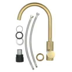 Atlantic Keukenkraan Colin Met Hendel Messing -Badkamerwinkel Voor Thuis 123 7201