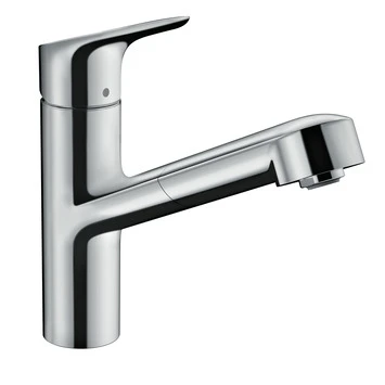 Hansgrohe keukenkraan Focus M43 met hendel en uittrekbare sproeikop Chroom 150 Hansgrohe Keukenkraan Focus M43 Met Hendel En Uittrekbare Sproeikop Chroom 150 -Badkamerwinkel Voor Thuis 123 7204