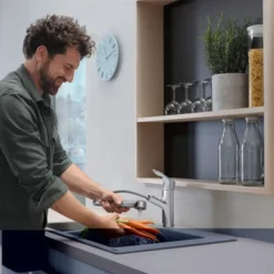 Hansgrohe Keukenkraan Focus M43 Met Hendel En Uittrekbare Sproeikop Chroom 150 2 Hansgrohe Keukenkraan Focus M43 Met Hendel En Uittrekbare Sproeikop Chroom 150 -Badkamerwinkel Voor Thuis 123 7206