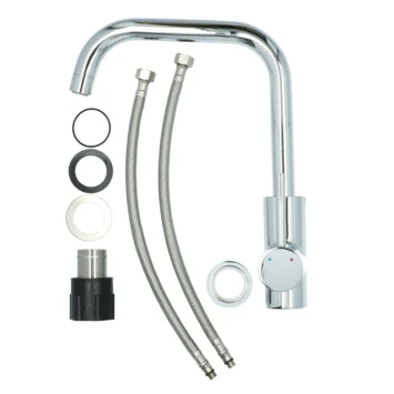 Handson keukenkraan Olivier met hendel chroom Handson Keukenkraan Olivier Met Hendel Chroom -Badkamerwinkel Voor Thuis 123 7234