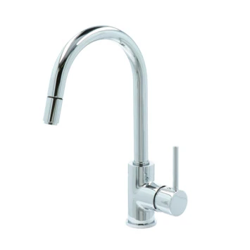 Atlantic keukenkraan Jeremy met hendel en uittrekbare sproeikop Chroom Atlantic Keukenkraan Jeremy Met Hendel En Uittrekbare Sproeikop Chroom -Badkamerwinkel Voor Thuis 123 7237
