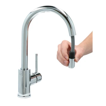 Atlantic keukenkraan Jeremy met hendel en uittrekbare sproeikop Chroom Atlantic Keukenkraan Jeremy Met Hendel En Uittrekbare Sproeikop Chroom -Badkamerwinkel Voor Thuis 123 7247