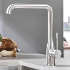 GROHE Keukenkraan Essence L-size Met Hendel Supersteel 2 GROHE Keukenkraan Essence L-size Met Hendel Supersteel -Badkamerwinkel Voor Thuis 123 7253