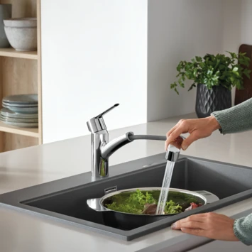 Grohe Quickfix keukenkraan Start uittrekbare Dual spray Grohe Quickfix Keukenkraan Start Uittrekbare Dual Spray -Badkamerwinkel Voor Thuis 123 7282