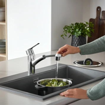 Grohe Quickfix keukenkraan Start uittrekbare Dual spray Grohe Quickfix Keukenkraan Start Uittrekbare Dual Spray -Badkamerwinkel Voor Thuis 123 7283