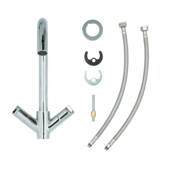 Aqualino Keukenkraan Fortore 2-knops Chroom Aqualino Keukenkraan Fortore 2-knops Chroom -Badkamerwinkel Voor Thuis 123 7299